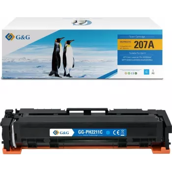G&G yhteensopiva värikasetti HP 207A / W2211A (syaani)