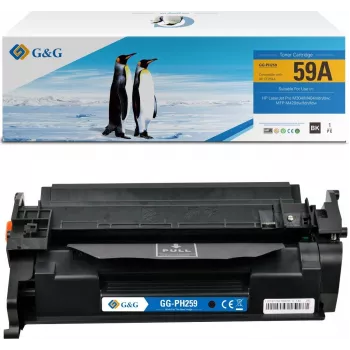 G&G yhteensopiva värikasetti HP 59A / CF259A (21080) - musta, vakioteho, 3 000 sivua