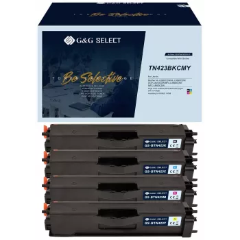 G&G Select värikasetti 4 kpl:n pakkaus yhteensopiva Brother TN-423CMYK kanssa (21144)