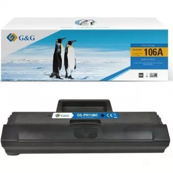 G&G värikasetti yhteensopiva HP 106A / W1106A kanssa (musta)