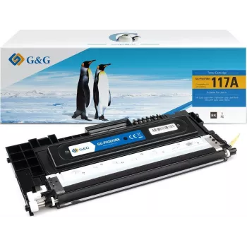 G&G-värikasetti yhteensopiva HP 117A / W2070A kanssa musta (18450)