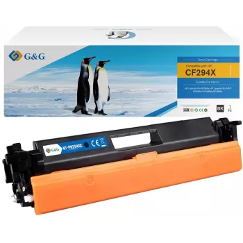 G&G XL -yhteensopiva värikasetti HP 94X/CF294X – musta, suuri kapasiteetti