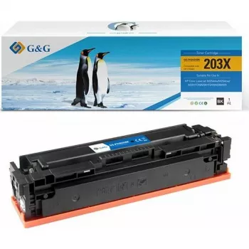 G&G XL värikasetti yhteensopiva HP 203X / CF540X kanssa (musta, suuri tuotto)