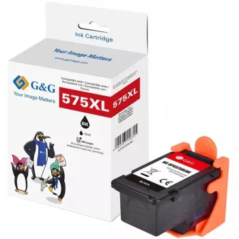 G&G XXL mustesuihkukasetti yhteensopiva Canon PG575 (21400) kanssa