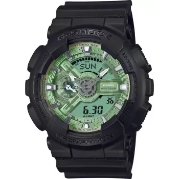 G-SHOCK GA-110CD-1A3ER analoginen-digitaalinen musta hartsi urheilukello