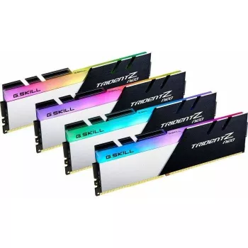 G.Skill Trident Z Neo 128GB (4x32GB) DDR4 3600MHz CL18 -pöytäkoneen muistisarja - musta/hopea RGB