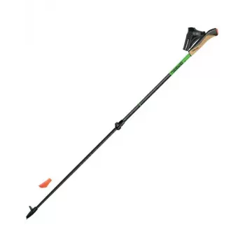 Gabel Carbon XT 2S-80 F.L. säädettävät sauvakävelysauvat, 78-135 cm, musta/vihreä