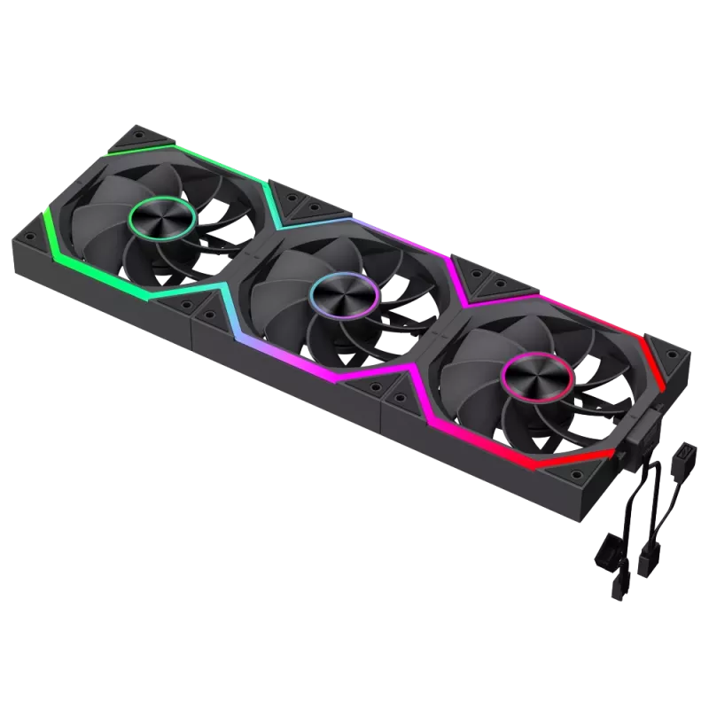 Gamemax FN12A-N2 WL-R -kotelotuuletin musta