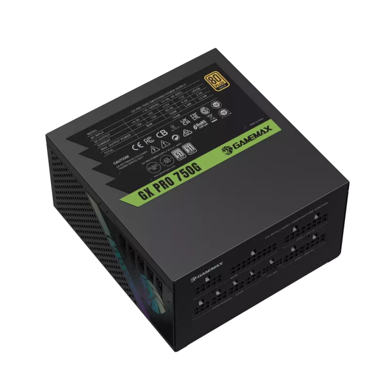 GAMEMAX GX PRO 750G 750W 80 PLUS Gold Modular -virtalähde
