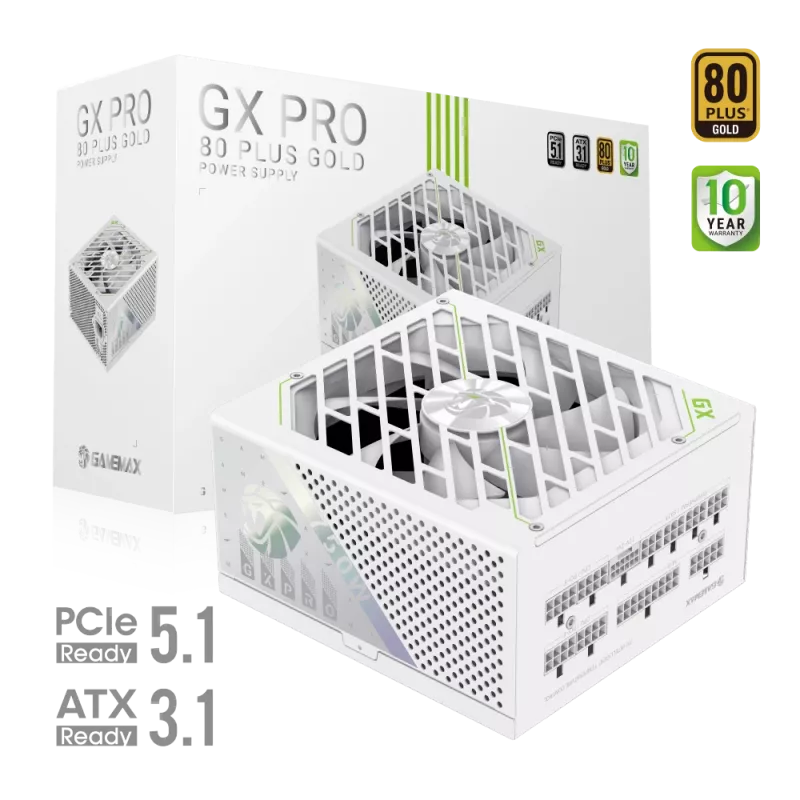 GAMEMAX GX PRO 750G WH 750W 80+ Gold Modular -virtalähde