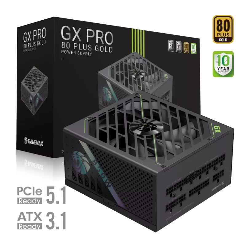GAMEMAX GX PRO 850G 850W Gold Modular -virtalähde