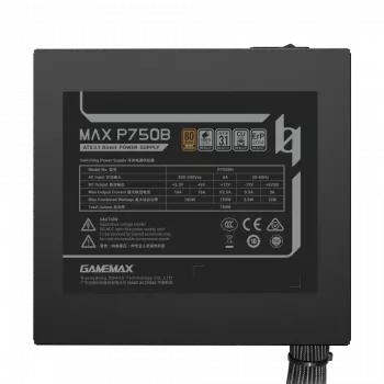GAMEMAX MAX P750B 750W Bronze Non-Modular -virtalähde