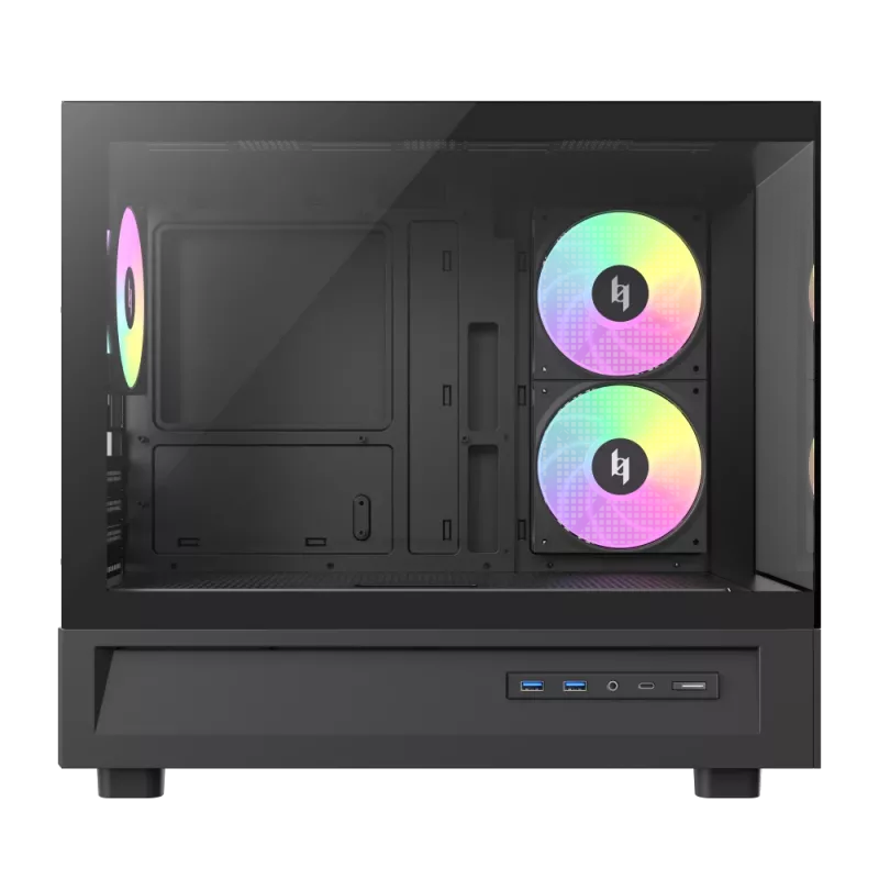 GAMEMAX NEX C31 BK Mid Tower -tietokonekotelo, MATX/BTF, musta