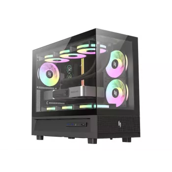 GAMEMAX NEX C31 BK Mid Tower -tietokonekotelo, MATX/BTF, musta