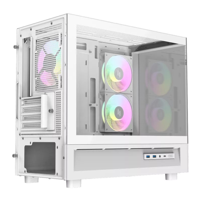 GAMEMAX NEX C31 WH M-ATX/BTF -tietokonekotelo valkoinen