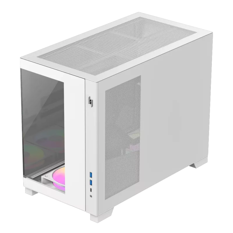 Gamemax NEX C33 WH M-ATX/BTF -tietokonekotelo valkoinen
