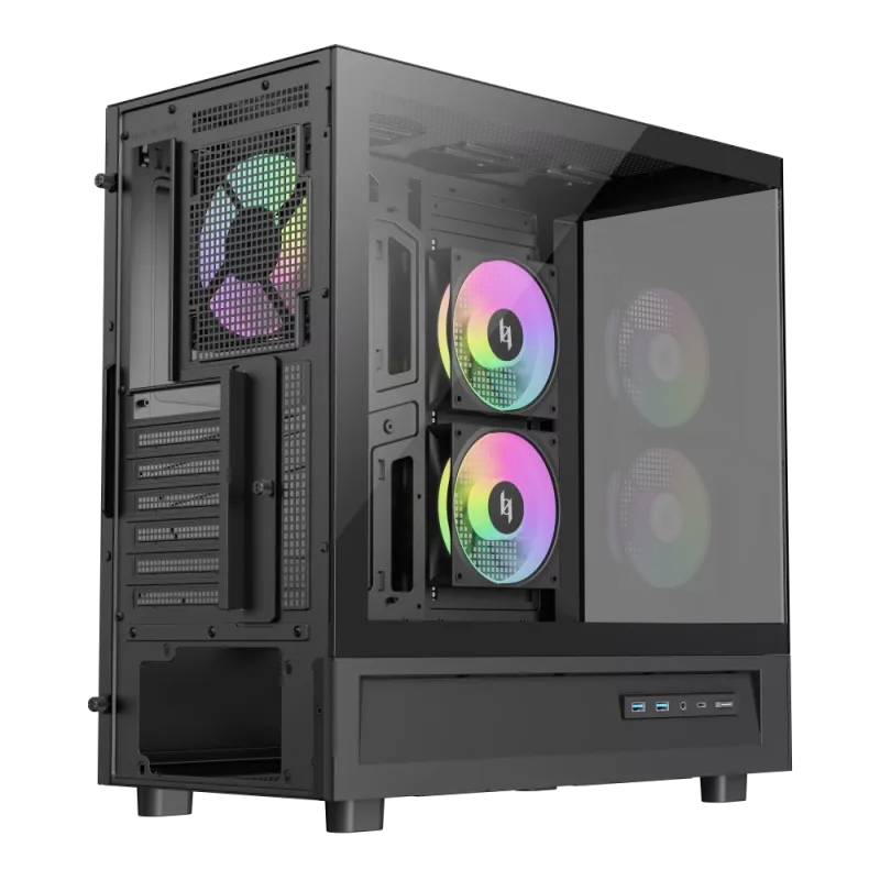 Gamemax NEX C51 BK ATX/BTF -tietokonekotelo