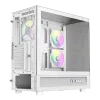 Gamemax NEX C51 WH ATX/BTF Mid Tower -tietokonekotelo valkoinen