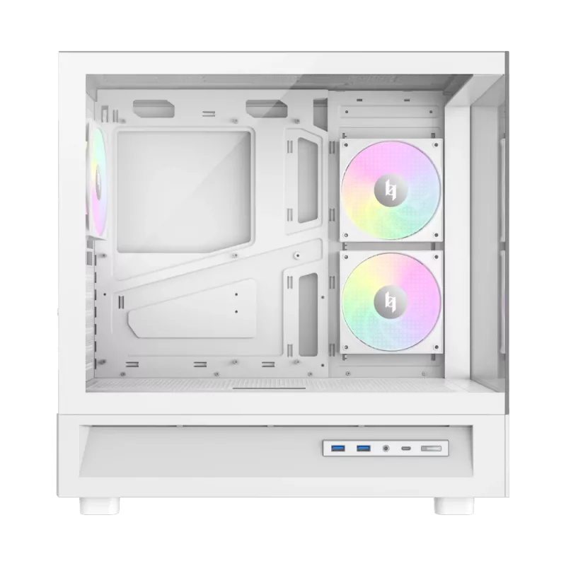 Gamemax NEX C51 WH ATX/BTF Mid Tower -tietokonekotelo valkoinen