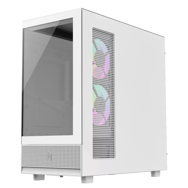 Gamemax NEX C51 WH ATX/BTF Mid Tower -tietokonekotelo valkoinen