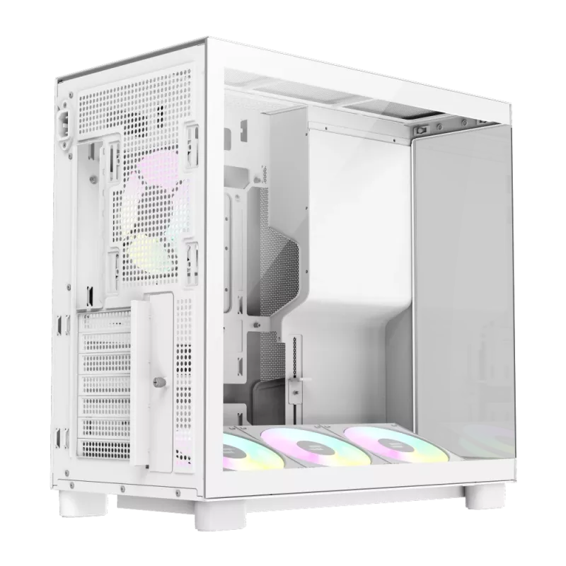 Gamemax NEX C53 WH ATX/BTF Mid Tower -kotelo valkoinen