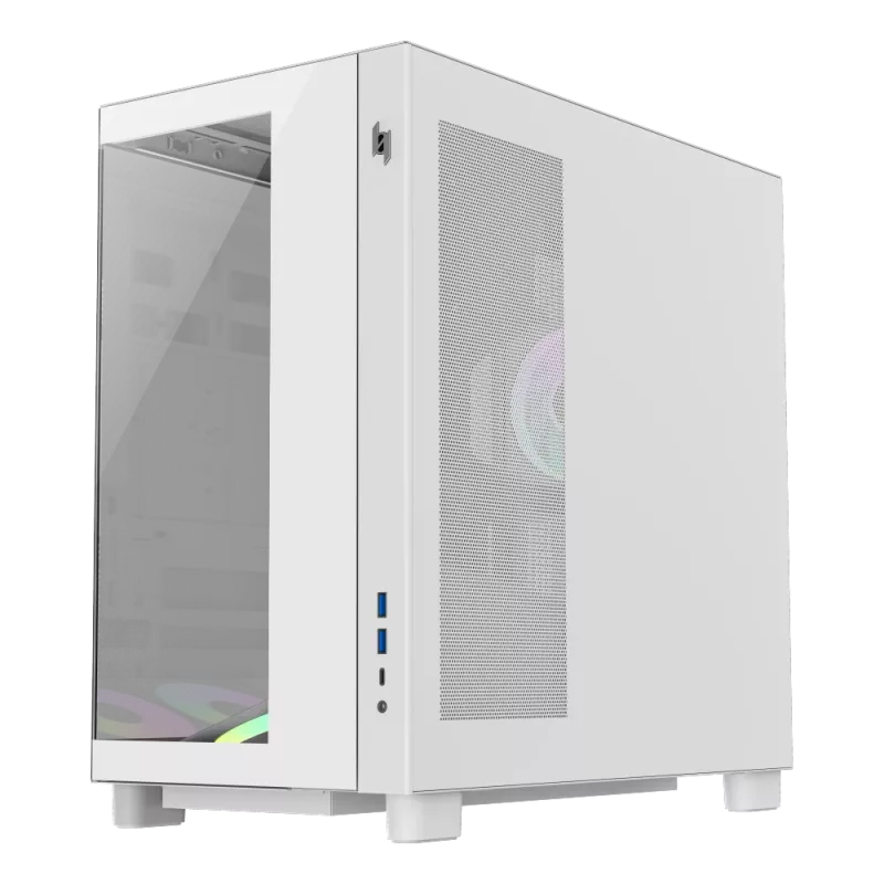Gamemax NEX C53 WH ATX/BTF Mid Tower -kotelo valkoinen