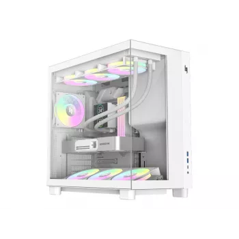 Gamemax NEX C53 WH ATX/BTF Mid Tower -kotelo valkoinen