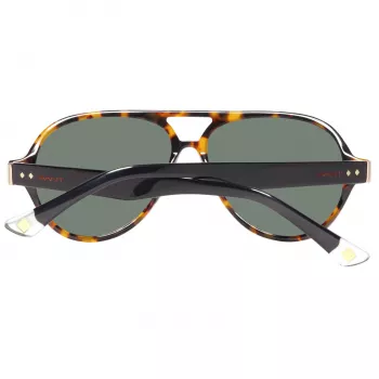 GANT GRS2003TOBLK2 miesten suorakaiteen muotoiset aurinkolasit - musta kehys, harmaat linssit, 58 mm