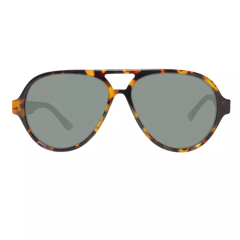 GANT GRS2003TOBLK2 miesten suorakaiteen muotoiset aurinkolasit - musta kehys, harmaat linssit, 58 mm