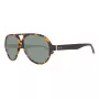 GANT GRS2003TOBLK2 miesten suorakaiteen muotoiset aurinkolasit - musta kehys, harmaat linssit, 58 mm