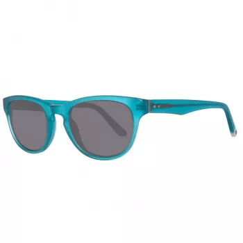 GANT unisex-aurinkolasit GR200549L13 - kulmikas kokokehys muovikehys, UV400-suoja, 49 mm linssi