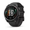 Garmin fenix 9 – 47 mm, Carbon Grey DLC -titaani, musta silikoniranneke