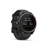 Garmin fenix 9 – 47 mm, Carbon Grey DLC -titaani, musta silikoniranneke