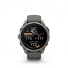 Garmin Fenix 9 – 47 mm titaani, Pebble Grey -silikoniranneke