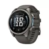 Garmin Fenix 9 – 47 mm titaani, Pebble Grey -silikoniranneke