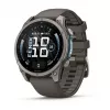 Garmin Fenix 9 – 47 mm titaani, Pebble Grey -silikoniranneke