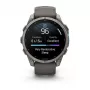 Garmin Fenix 9 – 47 mm titaani, Pebble Grey -silikoniranneke