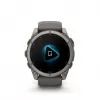 Garmin fenix 9 – 51 mm, titaani Pebble Grey silikonirannekkeella 010-04763-01