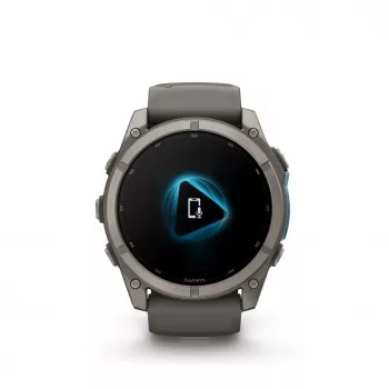 Garmin fenix 9 – 51 mm, titaani Pebble Grey silikonirannekkeella 010-04763-01