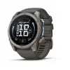 Garmin fenix 9 – 51 mm, titaani Pebble Grey silikonirannekkeella 010-04763-01
