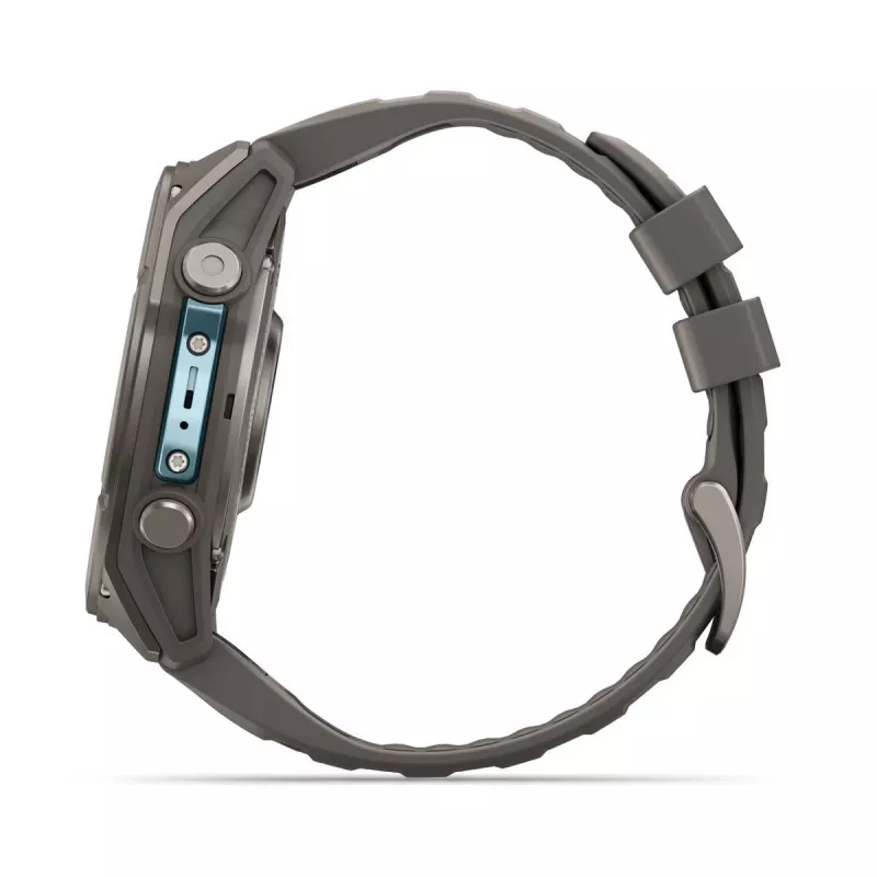 Garmin fenix 9 – 51 mm, titaani Pebble Grey silikonirannekkeella 010-04763-01