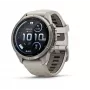 Garmin Fenix 9 Pro – inReach, 43mm titaani Fog Grey/Dark Sandstone silikonirannekkeella