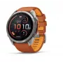 Garmin Fenix 9 Pro – inReach, 51mm Titanium ja Autumn Orange/Spark Orange -silikoniranneke