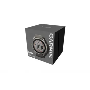 Garmin Fenix 9 Pro – inReach, Solar, 51mm titaani kiviharmaa silikonirannekkeella