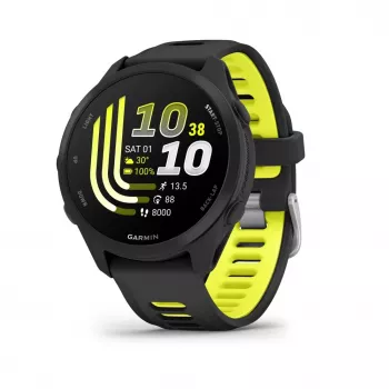 Garmin Forerunner 170 Music, musta mustalla/keltaisella rannekkeella