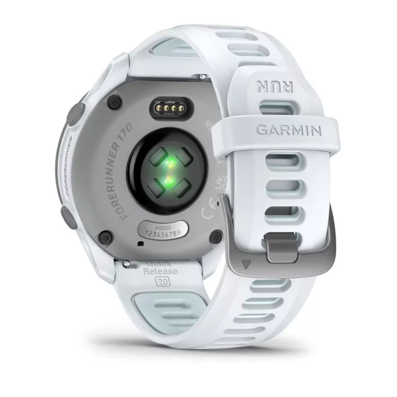 Garmin Forerunner 170 Music, Whitestone rannekkeella Whitestone/Cloud Blue