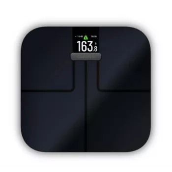 Garmin Index S2 älyvaaka musta Wi-Fi:llä, kehonkoostumus, 16 käyttäjäprofiilia