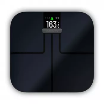 Garmin Index S2 älyvaaka musta Wi-Fi:llä, kehonkoostumus, 16 käyttäjäprofiilia