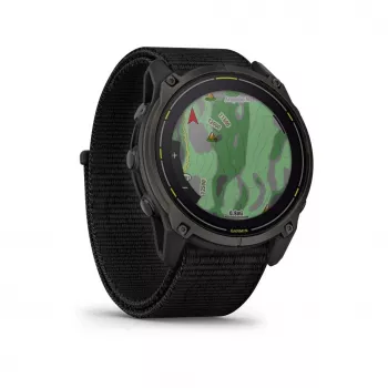 Garmin Enduro 3 GPS-älykello, 51 mm, Sapphire Solar, Carbon Gray DLC Titanium, Black UltraFit Nylon -ranneke