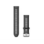 Garmin Quick Release silikoniranneke 20 mm musta/liuskekivenharmaa 010-11251-AG
